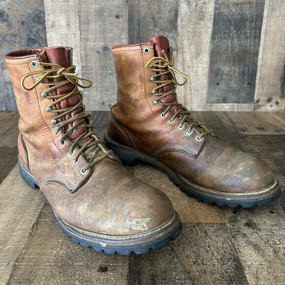 Red Wing Vintage Irish Setter Plain Toe Work Boots Mens 13 D main image 5